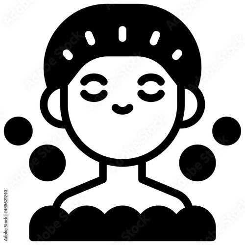 showering solid icon