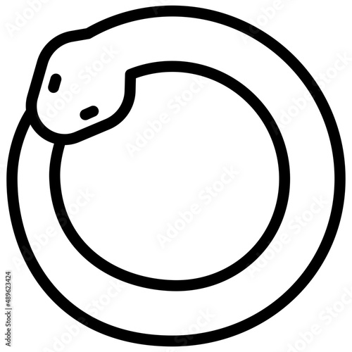 ouroboros outline icon