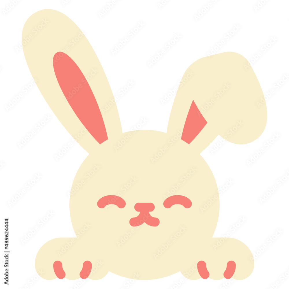 Fototapeta premium bunny flat icon