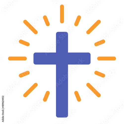 cross flat icon