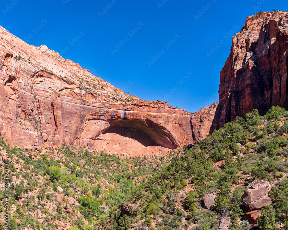The Great Arch as viewed from Zion-Mount Carmel Highway, Zion National Park
