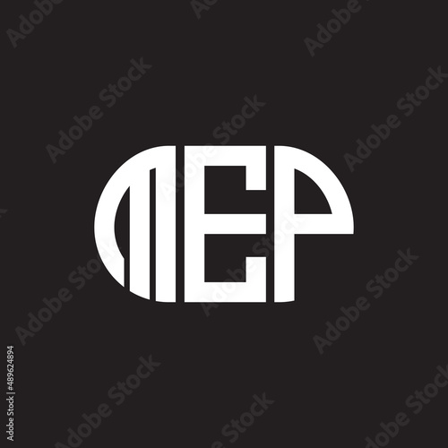 MEP letter logo design on black background. MEP creative initials letter logo concept. MEP letter design.
