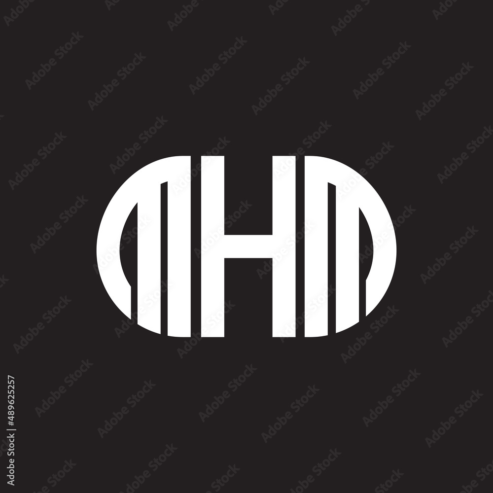 MHM letter logo design on black background. MHM creative initials letter logo concept. MHM letter design. MHM letter logo design on black background. MHM creative initials letter logo concept. MHM letter design.