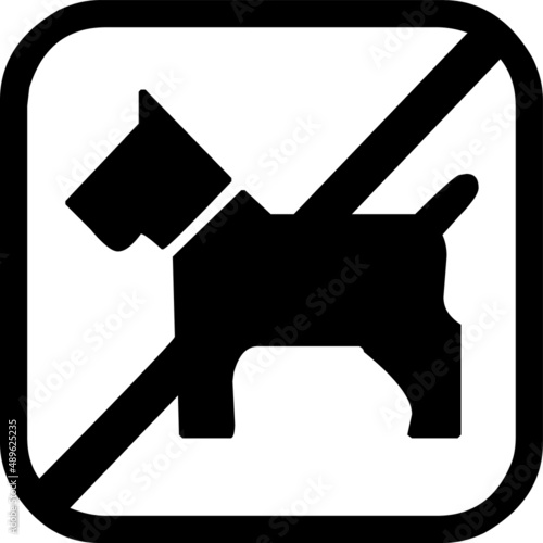 Hunde verboten nicht zugelassen wir müssen draußen bleiben
