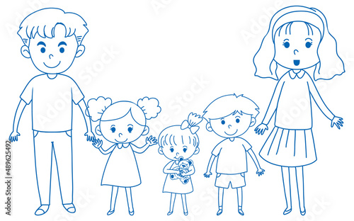 A doodle sketch design on white background