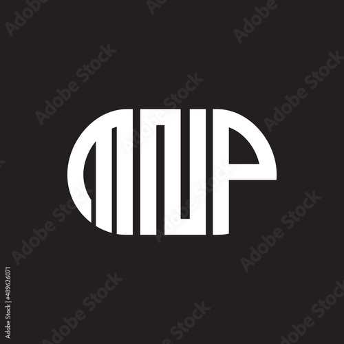 MNP letter logo design on black background. MNP creative initials letter logo concept. MNP letter design.