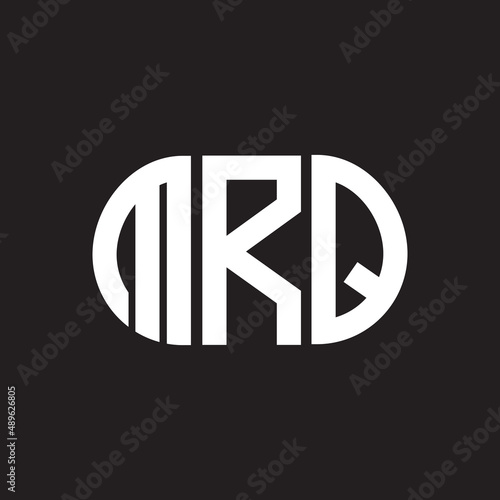MRQ letter logo design on black background. MRQ creative initials letter logo concept. MRQ letter design.