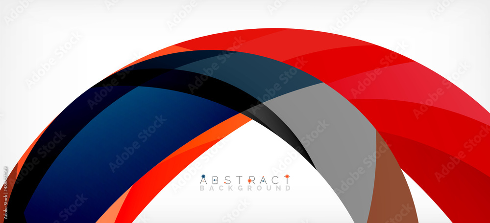 Color circle shapes, minimal geometric background. Trendy dynamic composition. Vector Illustration For Wallpaper, Banner, Background, Landing Page Color circle shapes, minimal geometric background. Trendy dynamic composition. Vector Illustration For Wallpaper, Banner, Background, Landing Page