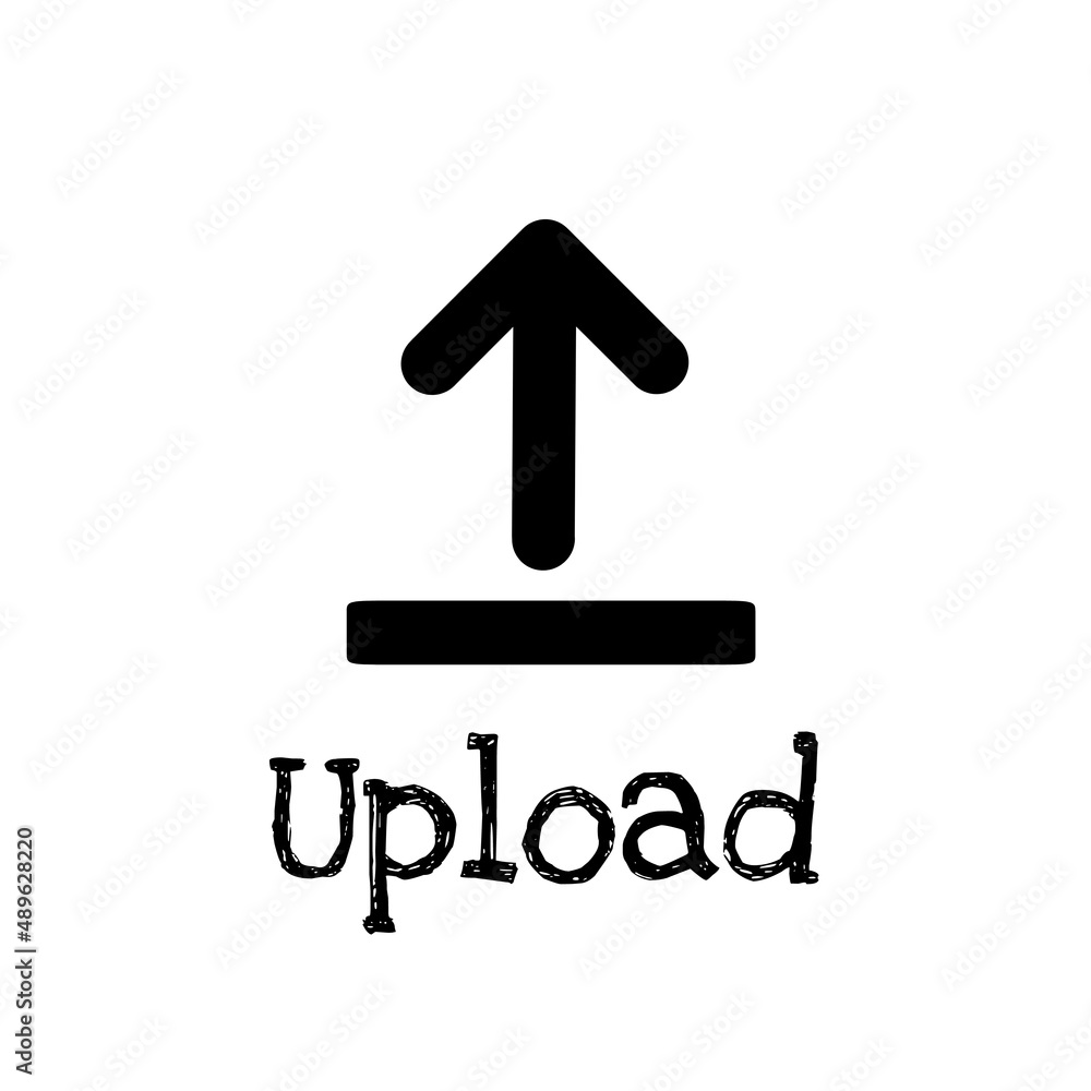 Uploading file sign symbol illustration Uploading file sign symbol illustration