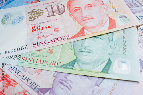 Photography The bill of Singapore dollar