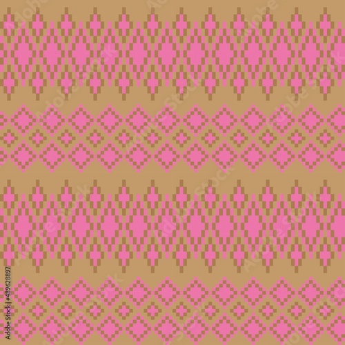 Argyle Fair Isle Seamless Pattern Design