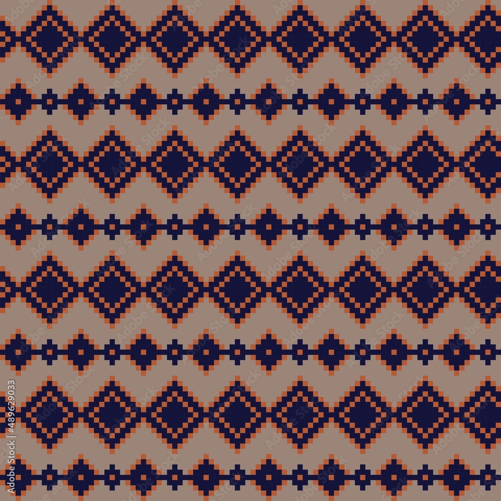 Argyle Fair Isle Seamless Pattern Design Argyle Fair Isle Seamless Pattern Design