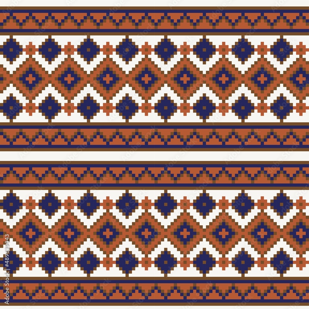 Argyle Fair Isle Seamless Pattern Design Argyle Fair Isle Seamless Pattern Design