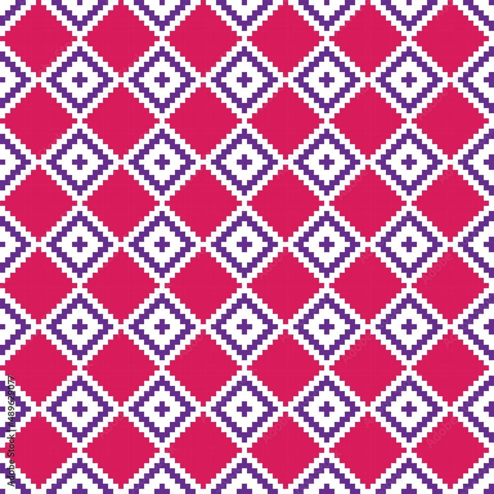 Argyle Fair Isle Seamless Pattern Design Argyle Fair Isle Seamless Pattern Design