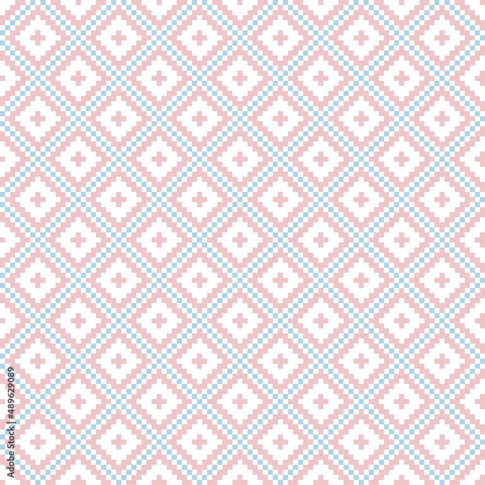 Argyle Fair Isle Seamless Pattern Design Argyle Fair Isle Seamless Pattern Design