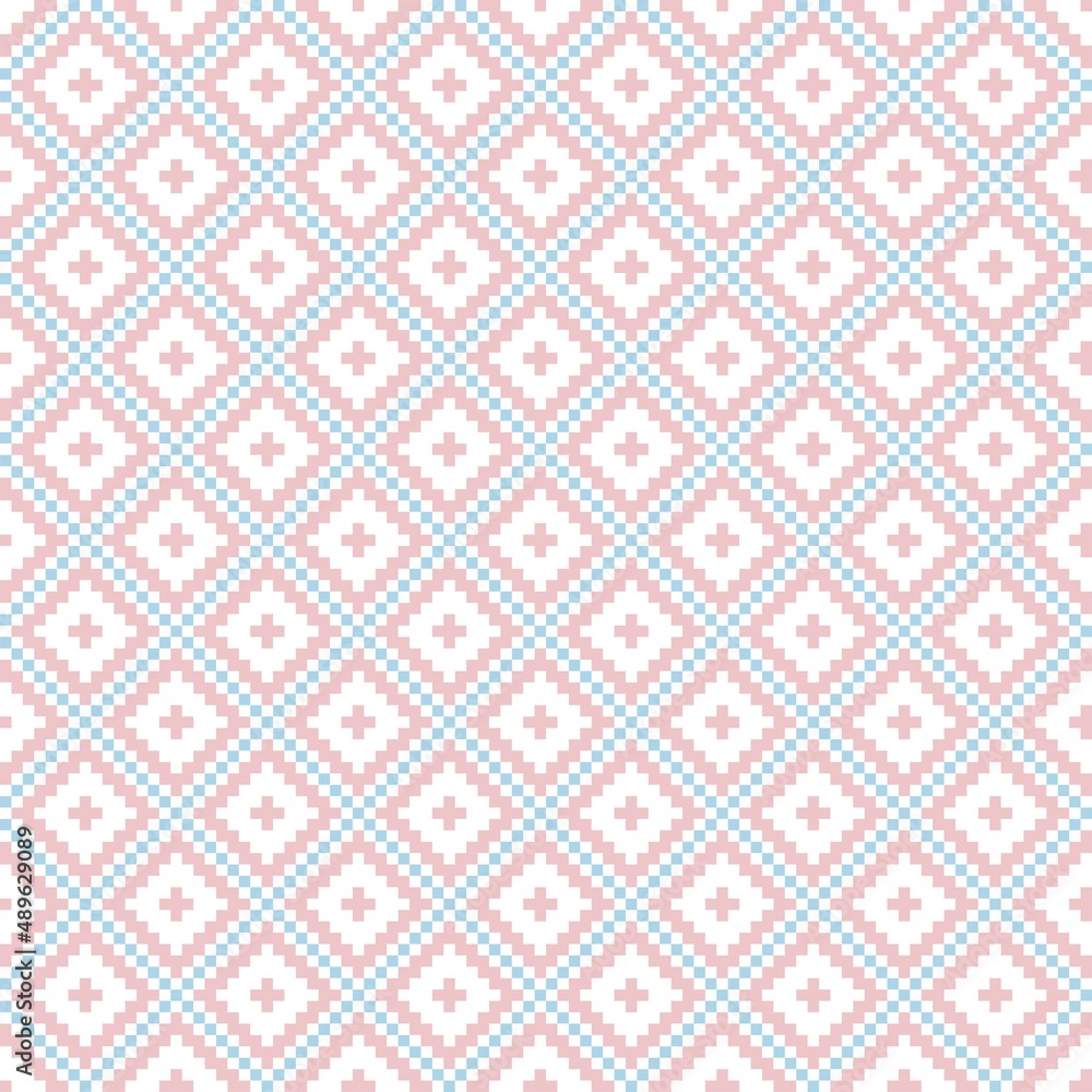 Argyle Fair Isle Seamless Pattern Design