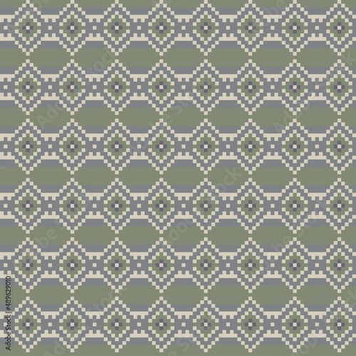 Argyle Fair Isle Seamless Pattern Design