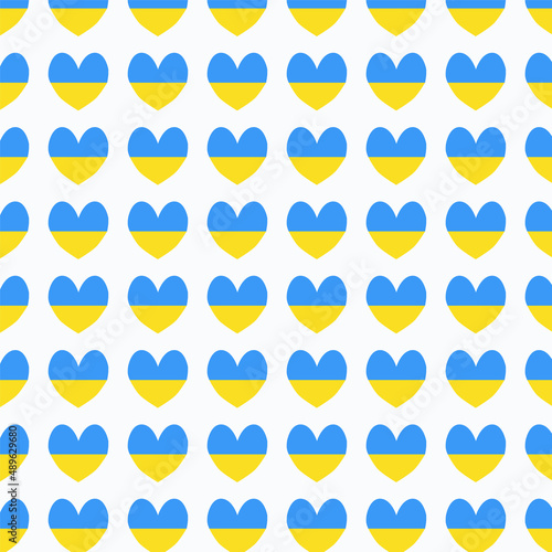 Font from the hearts of Ukrainian symbols, a pattern from the national symbols of Ukraine.