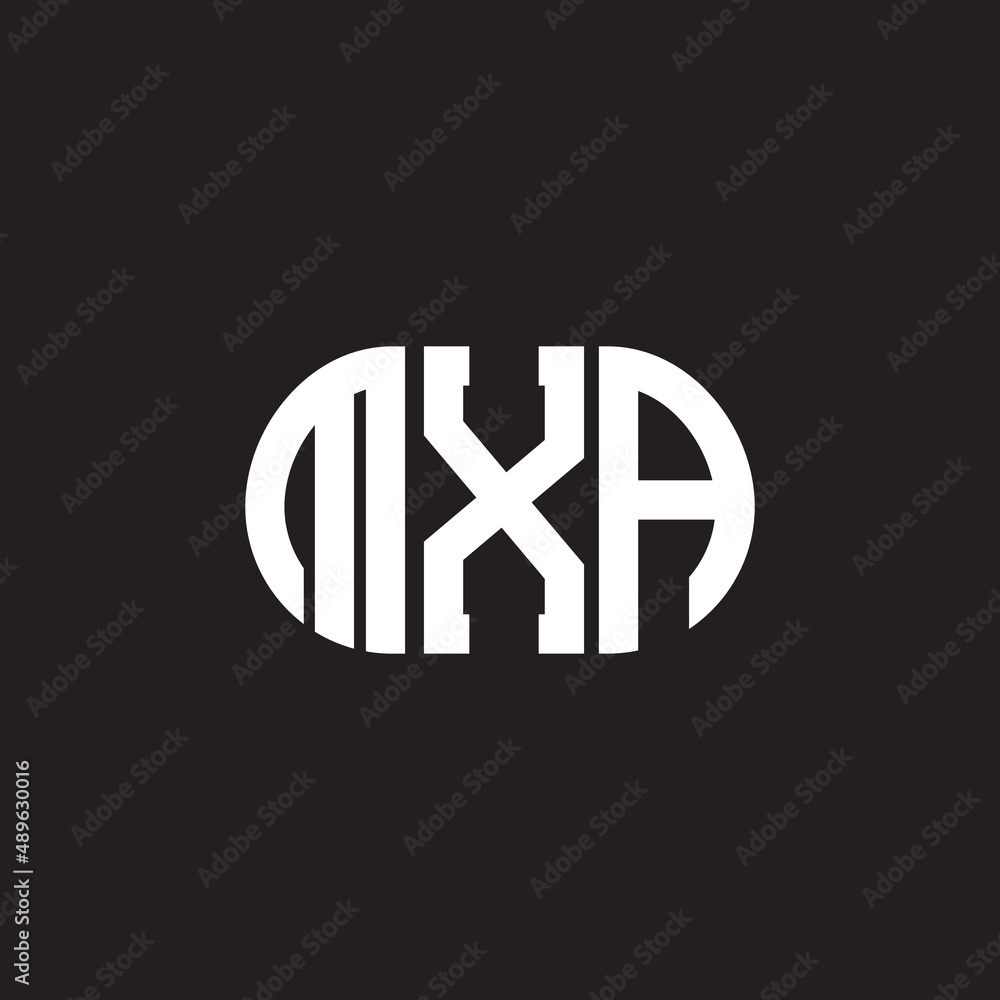 MXA letter logo design on black background. MXA creative initials letter logo concept. MXA letter design. MXA letter logo design on black background. MXA creative initials letter logo concept. MXA letter design.