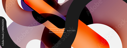Circle abstract background. Vector illustration for wallpaper banner background card or landing page
