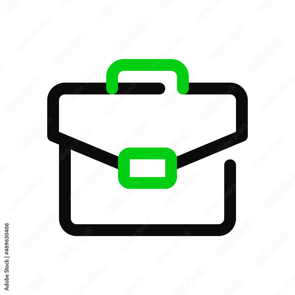 Simple line art briefcase icon. Pixel perfect, editable stroke Simple line art briefcase icon. Pixel perfect, editable stroke