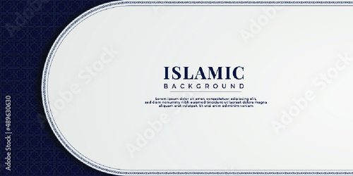 Islamic arabic elegant luxury background with islamic pattern