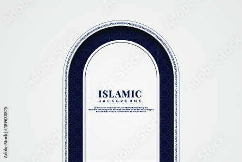 Islamic arabic elegant luxury background with islamic pattern