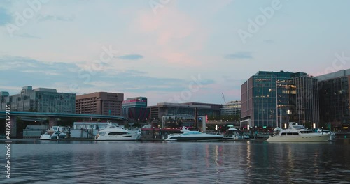 Washington DC Marina In Summer