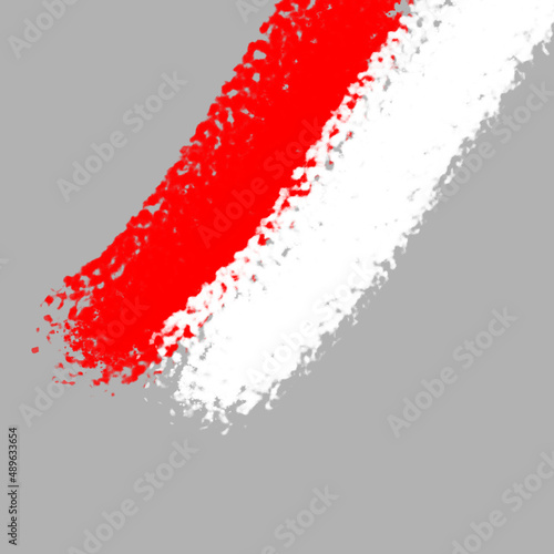 Brush texture of red and white background