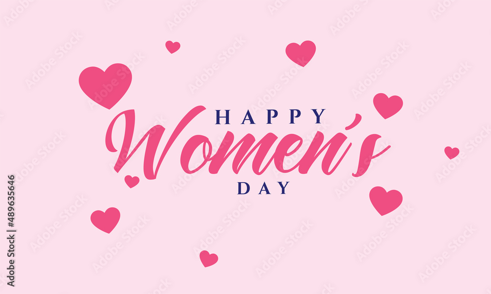 Happy  Women's day  2022 ,  International Women's day 
background , post card , banner , poster , wish card 