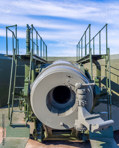 Rare 10-inch disappearing gun at Fort Casey Historical Park