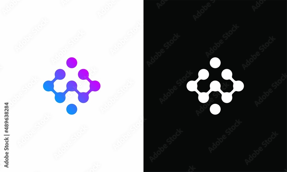 W data logo. initial letter W data logo tech design W data logo. initial letter W data logo tech design