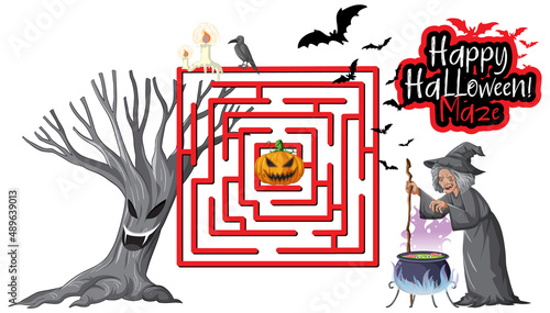 Maze game finds the witch's way to Jack-o'-lantern