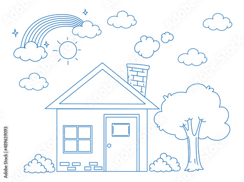 A doodle sketch design on white background
