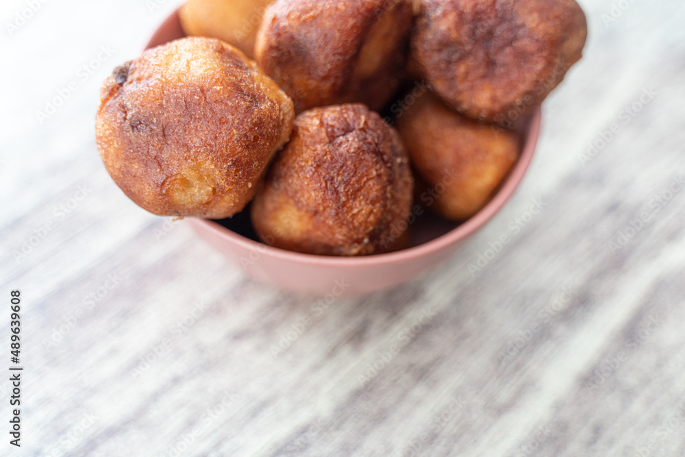 Tasty Nigerian Puff Puff Served at a Party ready to eat Tasty Nigerian Puff Puff Served at a Party ready to eat