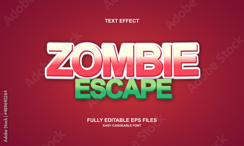 zombie escape editable text effect
