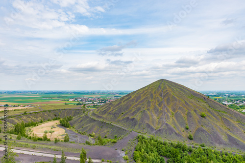 Tableau sur toile Slag heaps of Nord-Pas de Calais Mining Basin in France,  A UNESCO World Heritag