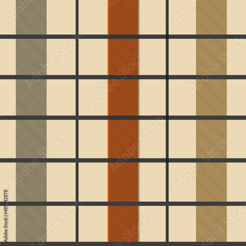 Check plaid background in beige, red, grey and mustard colors