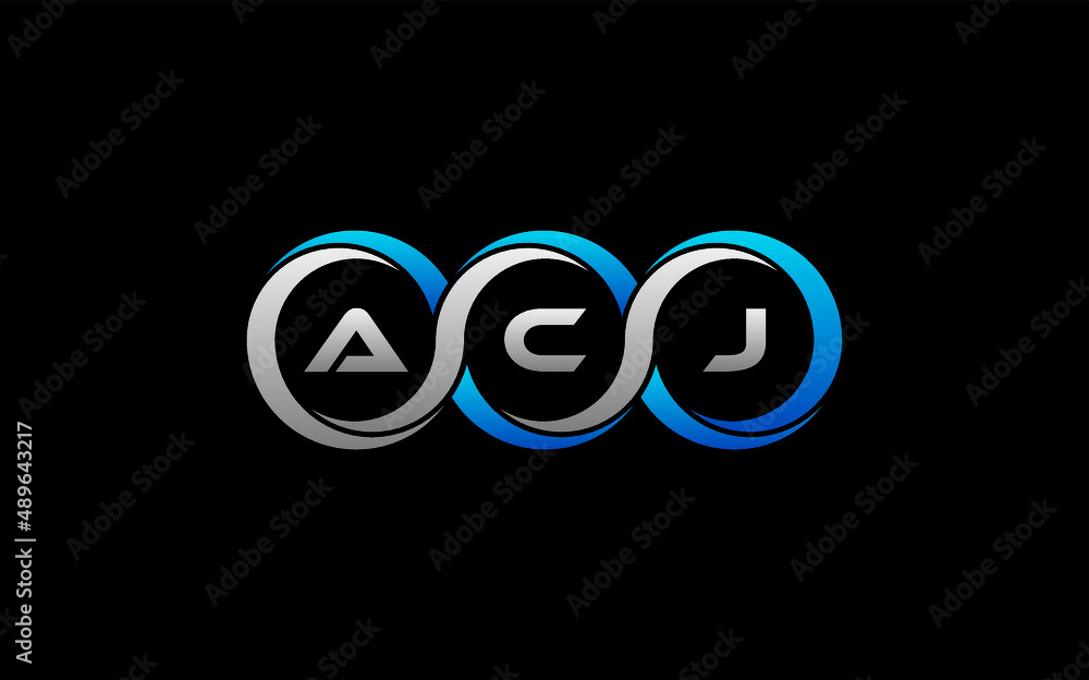 ACJ Letter Initial Logo Design Template Vector Illustration ACJ Letter Initial Logo Design Template Vector Illustration