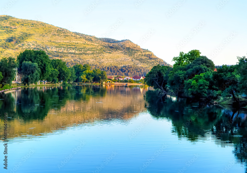 River Trebisnjica in Trebinje, Bosnia and Herzegovina