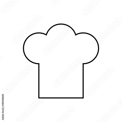Chief hat icon in line style