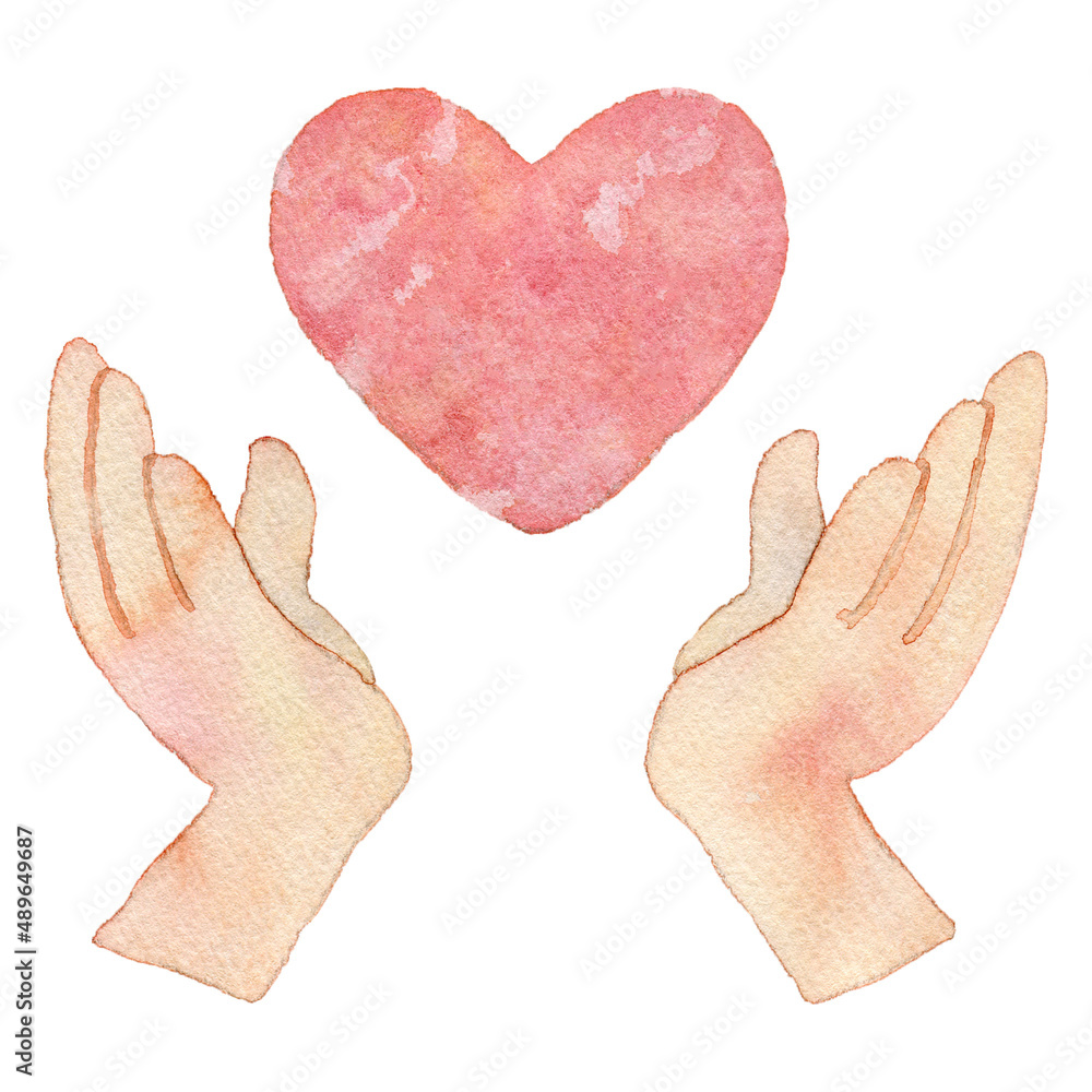 手とハートのイラスト Stock Illustration Adobe Stock 手とハートのイラスト Stock Illustration Adobe Stock