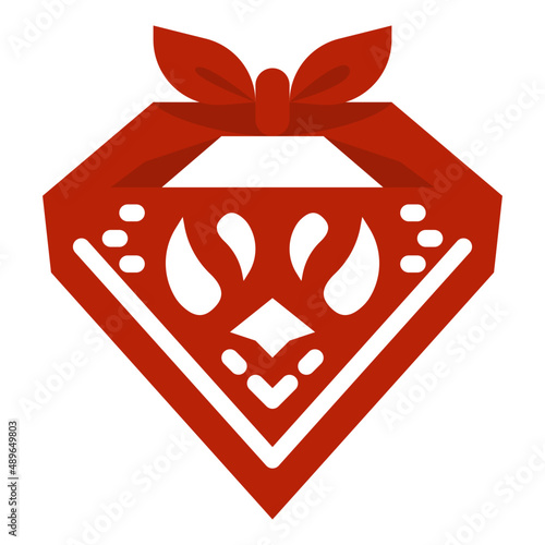 neckerchief flat icon