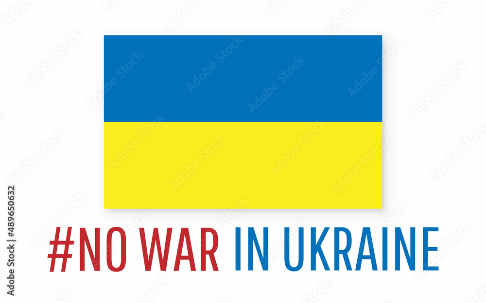 Fototapeta premium No war in Ukraine. Save Ukraine. Pray for Ukraine peace. Vector illustration