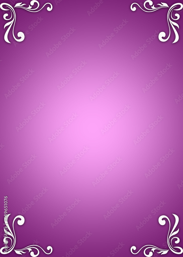 pink background with ornament