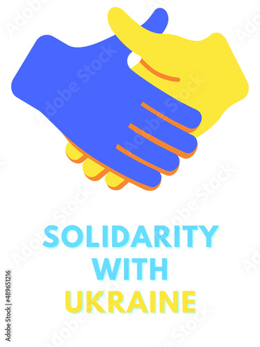 Solidarity With Ukraine Abstract. National security society, prevention of war in Ukraine.