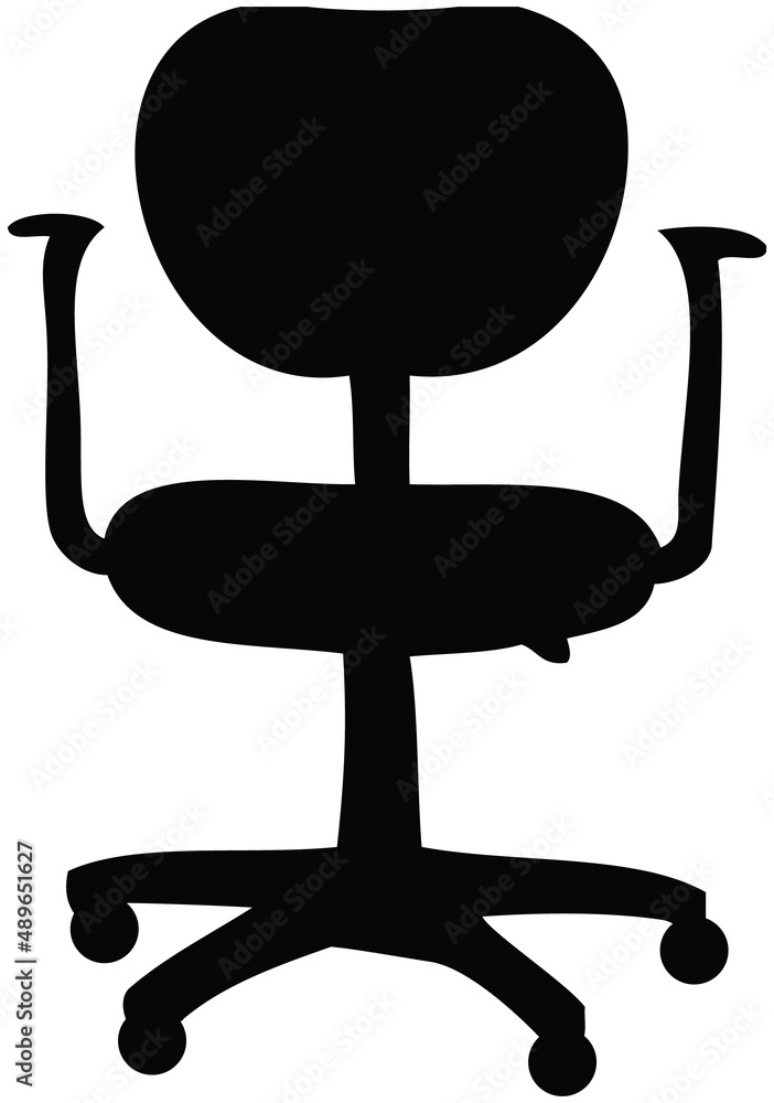 black chair isolated on white black chair isolated on white