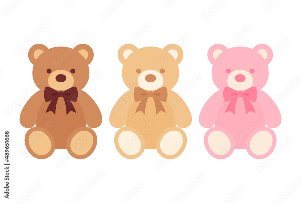 vector background with teddy bears for banners, cards, flyers, social media wallpapers, etc.