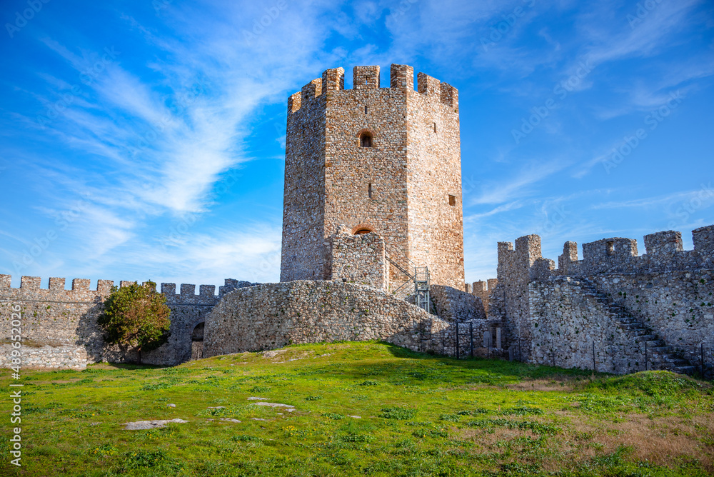 Castle of Platamonas, an important touristic attraction of central Macedonia, Greece.
