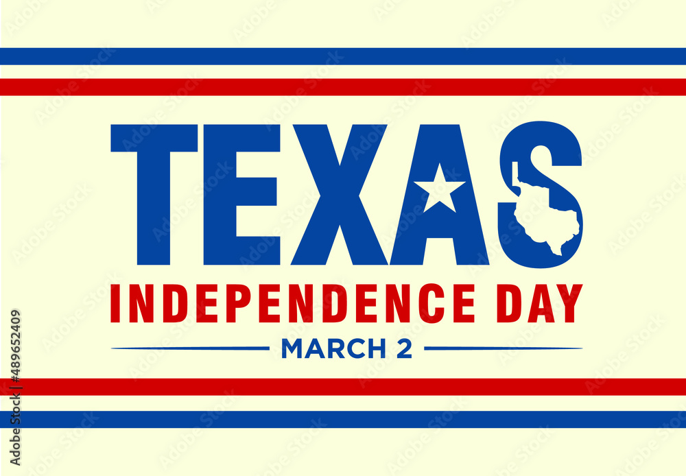 Texas Independence Day. 2nd March. Banner and Poster Design. Vector Illustration.